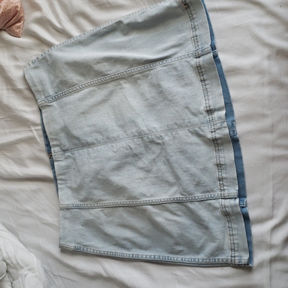 Wild Fable Light Blue Denim Mini Skirt